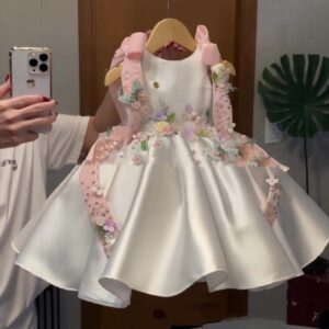 Little Girl Princess Puffy Skirt Wedding Flower Girl