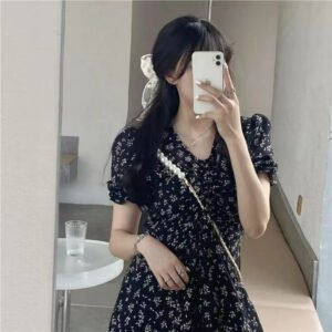 A-line Dress Thats Below-the-knee And Slimming