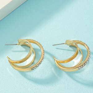 Retro Metal French-style Earrings For Women