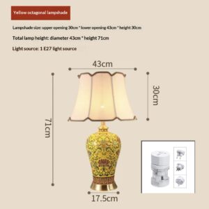 American-style Ceramic Bedside Lamp For The Bedroom New Chinese-style Floor Lamp For The Living Room