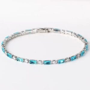 Luxury, High-end Glass Tennis Bracelet Jewelry