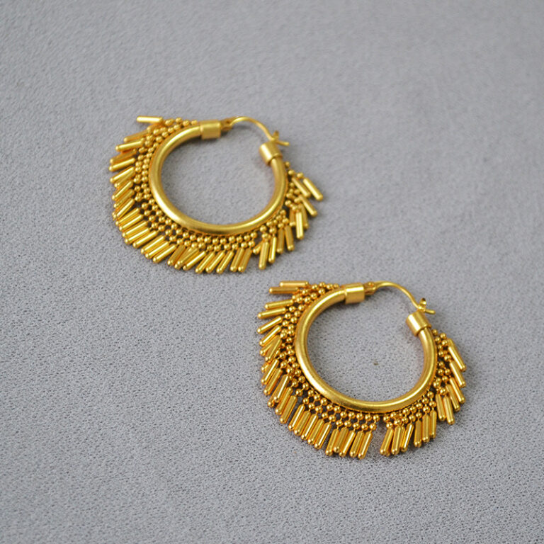 Vintage Gold-plated Delicate Tassel Earrings