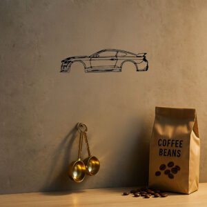 Precision Laser-Cut Metal Wall Art Sleek Sports Car Silhouette