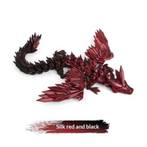 3D-printed Flying Dragon Model With A Fully Posable Body For Play
