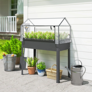 Garden Bed With Mini Greenhouse
