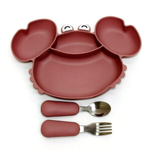 All-in-one Compartmented Feeding Tray For Baby Food