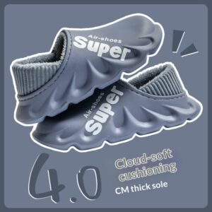 Waterproof Heel-closing Cotton Slippers Warm For Fall And Winter