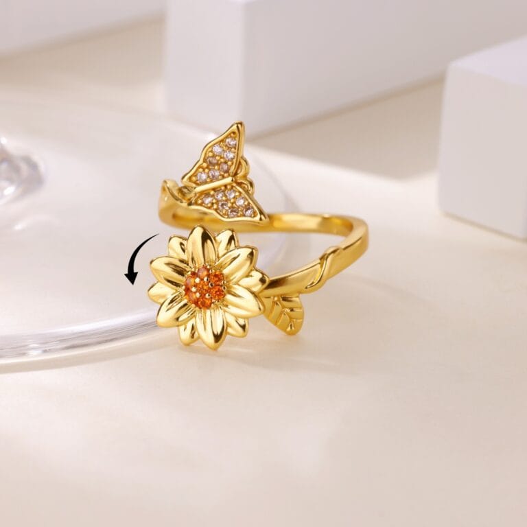 Womens Versatile Creative Ring With A Rotating Design