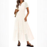 Women's Long Flowing Beach Vacation Dress