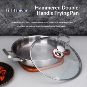 Non-stick Titanium Frying Pan For Cooking Steak And Fish At Home