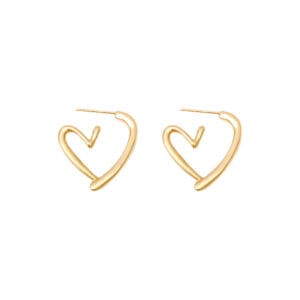 Simple Heart-shaped Earrings For Women
