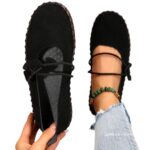 Retro Lightweight Womens Breathable Round-toe Shoes With Soft Soles