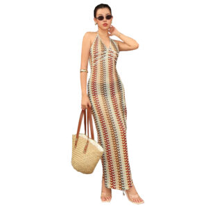 Striped Sexy & Stylish Camisole Dress For Women