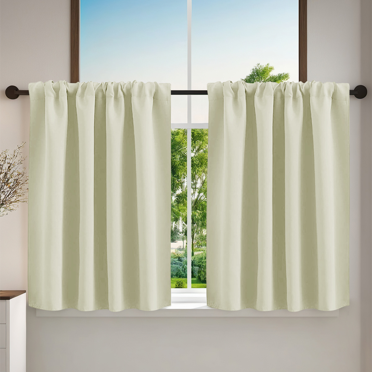 Shade Solid-color High-precision Short Curtain - Image 5