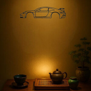 Vintage Metal Car Wall Art - Retro Automotive Decor Sign For Garage