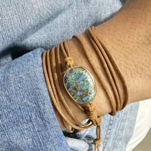 Retro-style Fashionable And Creative Turquoise Womens Braided Bracelet