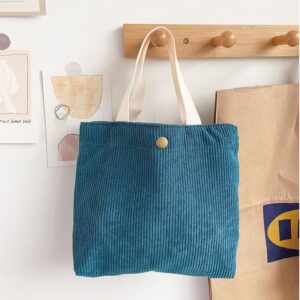 Rough-yarn Minimalist-style Tote With Double-sided Prints A Versatile High-capacity Womens Canvas Bag