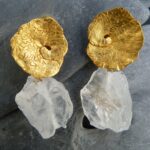 Creative Water Drop Lotus Leaf Earrings