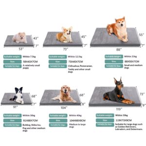 Double-sided All-Season Dog Bed Mat Made Of Chew-Resistant Leather For Pets