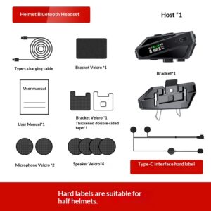 Motorcycle Helmet With Bluetooth Earphones And Water Resistance