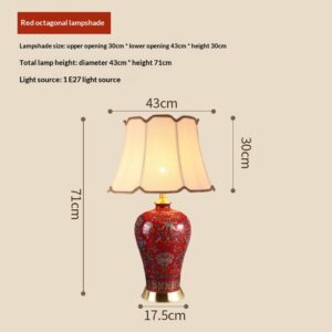 American-style Ceramic Bedside Lamp For The Bedroom New Chinese-style Floor Lamp For The Living Room