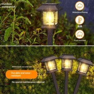 Solar-powered Outdoor Lighting Tungsten Filament Lamps For Ambiance And Landscape Lighting