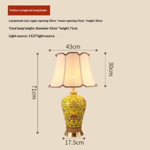 American-style Ceramic Bedside Lamp For The Bedroom New Chinese-style Floor Lamp For The Living Room
