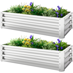 Raised Garden Bed With PE Greenhouse
