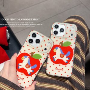 Korean-style Cute Red Polka-dot Phone Case