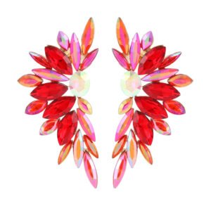Fashionable Rhinestone Alloy Large Earrings