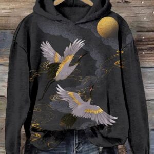 Womens 3D Digital Print Hoodie From Europe And The US