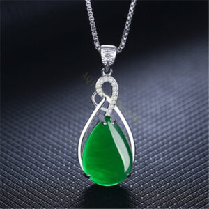 Waterdrop Blossom Carnelian Pendant With Green Chalcedony