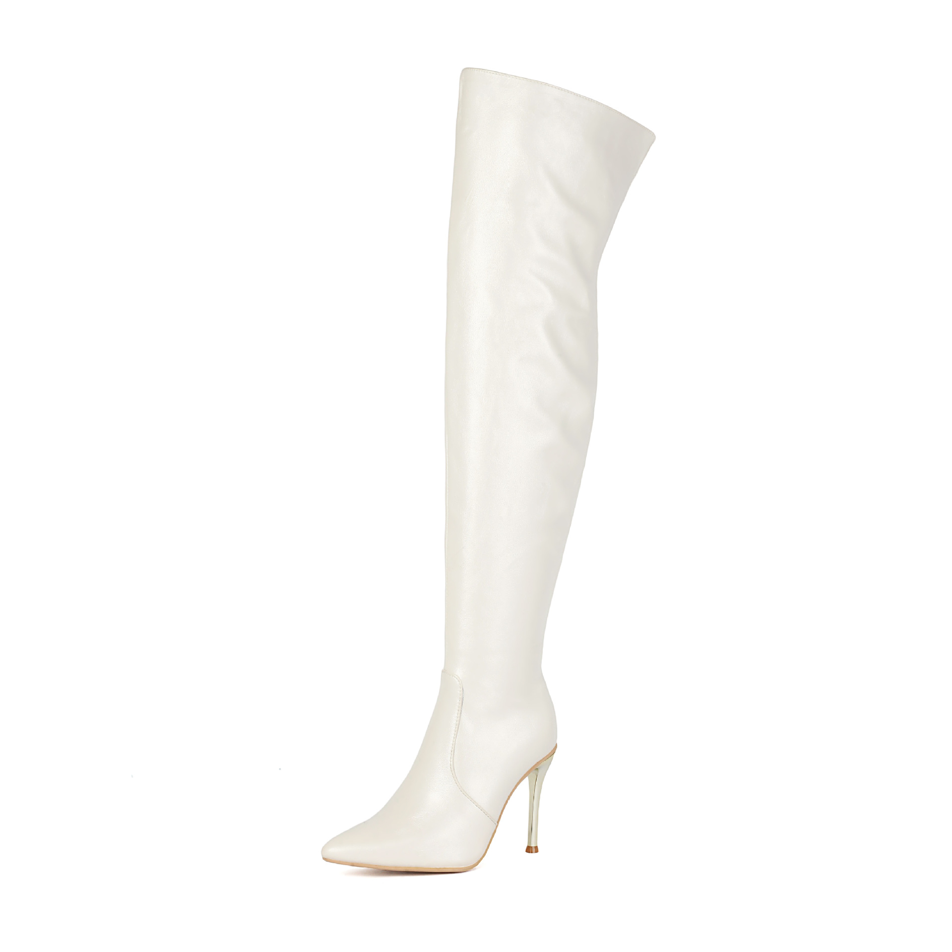 Womens Pointed-toe Stiletto-heeled Over-the-knee Boots - Image 10