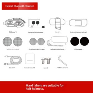 Motorcycle Helmet With Bluetooth Earphones And Water Resistance