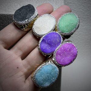 Antique Bronze Adjustable Statement Wide Ring