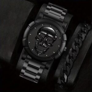 Mens Business Gift Necklace And Watch Set