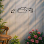 Vintage Metal Car Wall Art - Retro Automotive Decor Sign For Garage