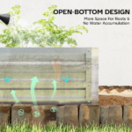 Raised Garden Bed With PE Greenhouse