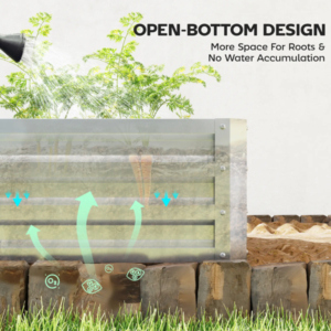 Raised Garden Bed With PE Greenhouse