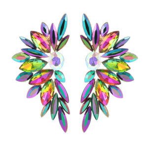 Fashionable Rhinestone Alloy Large Earrings