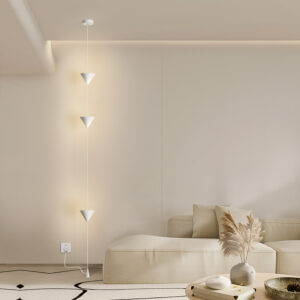 Hourglass Floor Lamp For The Living Room A Decorative Accent For The Sofa Backdrop Wall