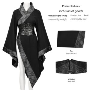 Womens European And American Dark Gothic Retro Modified Short Dress