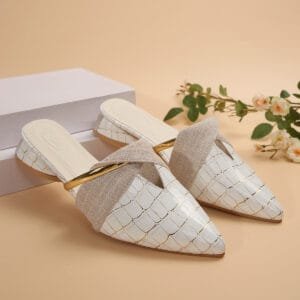 Womens Pointed-Toe Low-Heel Slippers For Outdoors Sexy Chic