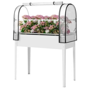 Garden Bed With Mini Greenhouse