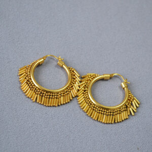Vintage Gold-plated Delicate Tassel Earrings