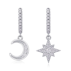 925 Silver Elegant Moissanite Earrings For Women That Wont Fade Or Discolor