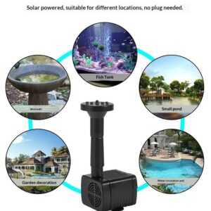 Extended-cable Detachable Square Solar Fountain