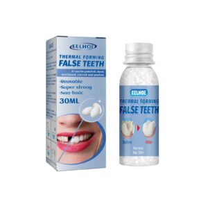 EELHOE Moldable Dental Putty 30ml Box Movie Makeup Dentures, Temporary Tooth Filling Putty For Fixing Cavities And Gaps