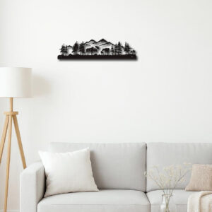 Vintage Metal Moose Wall Art, Handcrafted Rustic Moose Sculpture