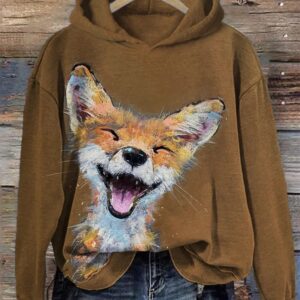 Womens 3D Digital Print Hoodie From Europe And The US